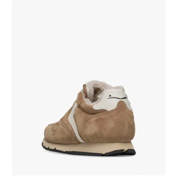 NWT VOILE BLANCHE JULIA Brown Pump Fur Suede Sneakers